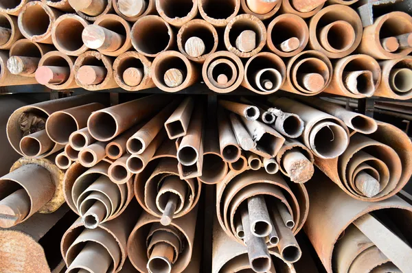 Stack of Steel Pipes — Stock Photo, Image