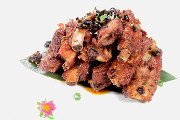 Chinees eten: gebakken varkensvlees biefstuk — Stockfoto