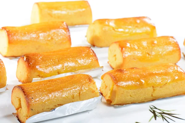 Kinesisk mat: rostad sötpotatis rullar Royaltyfria Stockbilder