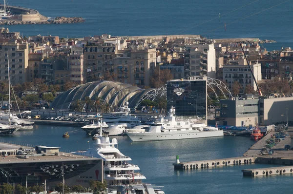 Gamla hamnen (port vell), barcelona — Stockfoto