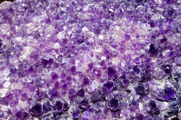Purple Amethyst Cluster Background — Stock Photo, Image