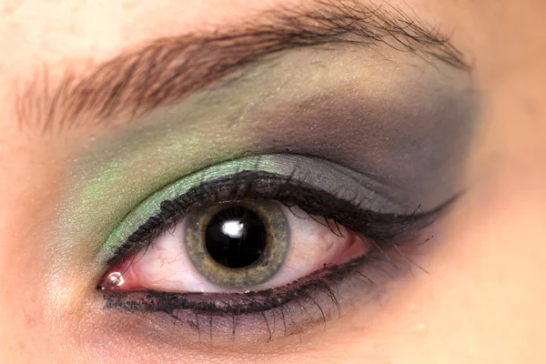 Piękna kobieta zielonych oczu — Zdjęcie stockowe