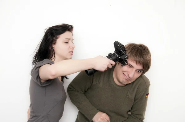 Young Couple fighting — Stock Photo, Image