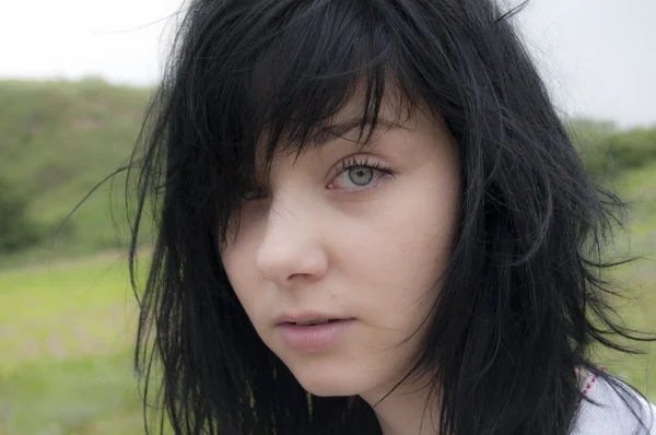 Beautiful Brunette Girl portrait — Stock Photo, Image