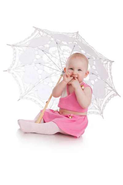 Enfant avec parapluie — Photo