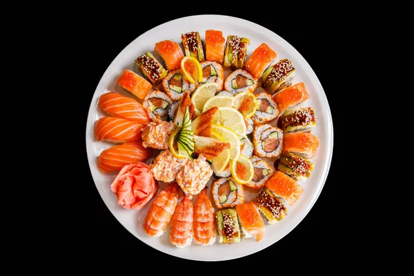 Japanese sushi on a plate — Stock Photo, Image