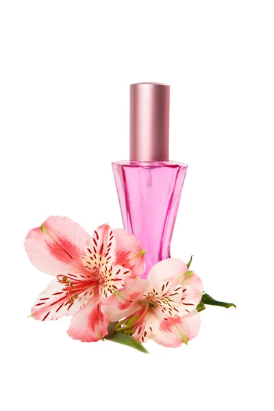 Frasco de perfume rosa — Foto de Stock