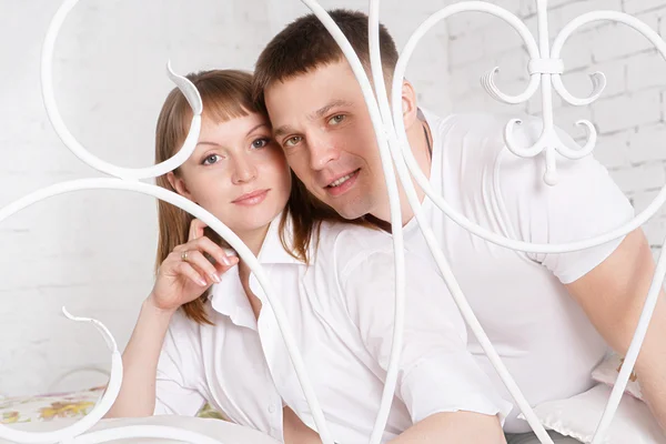 Pregnant woman with her husband — Stock Photo, Image