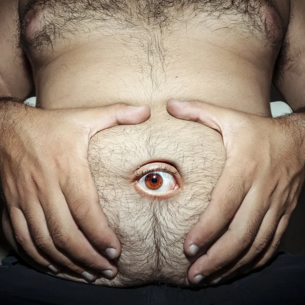 Monstrous belly fat — Stock Photo, Image