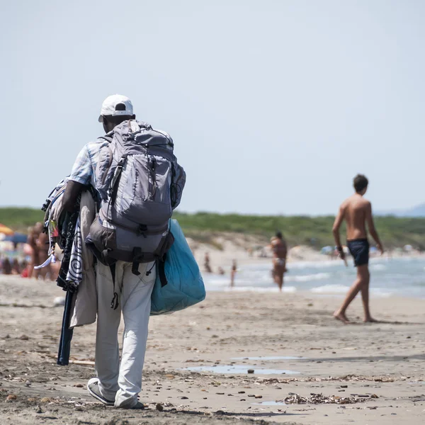 Handlarze na plaży — Zdjęcie stockowe