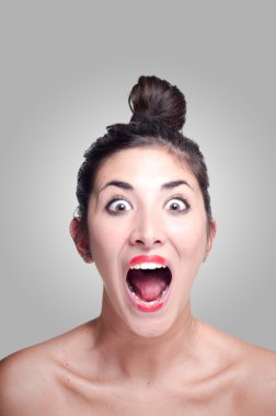 güzel kız çığlık