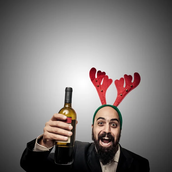 Berusad modern elegant jultomten babbo natale — Stockfoto