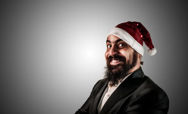 Feliz moderno elegante santa claus babbo natale — Foto de Stock