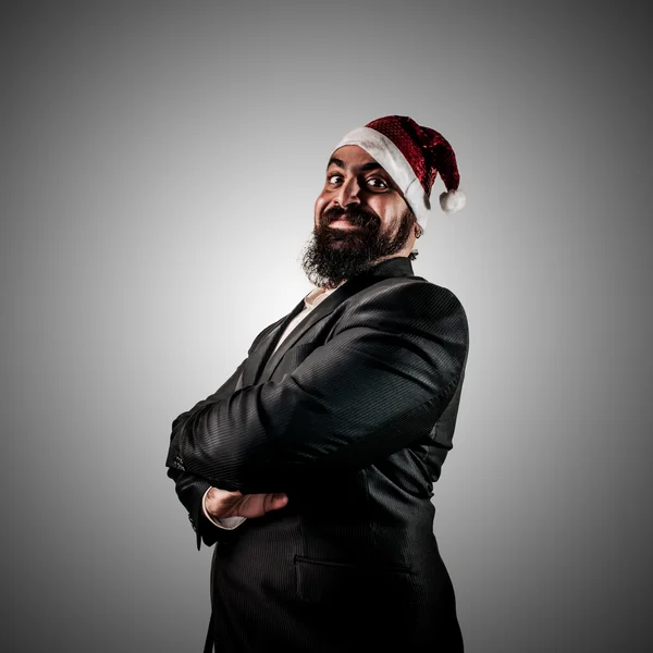 Feliz moderno elegante santa claus babbo natale — Stockfoto