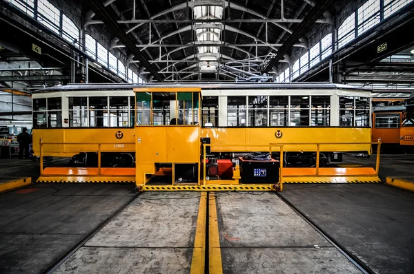 Garage trasporto pubblico — Foto Stock