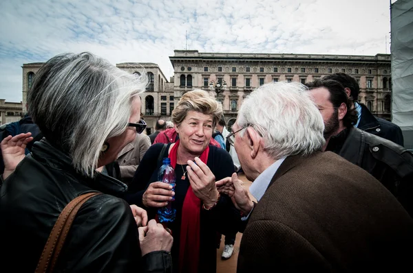 Susanna Camusso all'atto di celebrazione di liberazione — Foto Stock