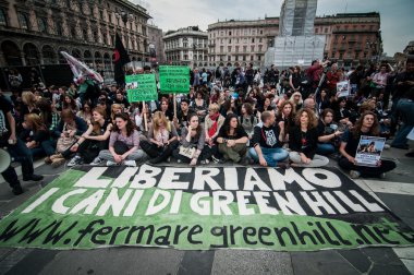 hayvan hakları savunucuları protest