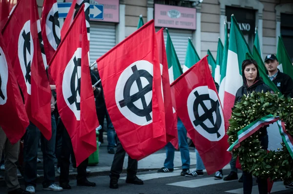 Manifestación de Casa Pound — Foto de Stock