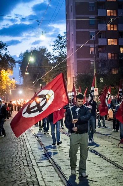 Manifestación de Casa Pound — Foto de Stock