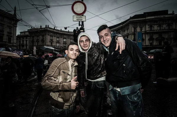 Festa rave di manifestazione di Primo maggio — Foto Stock