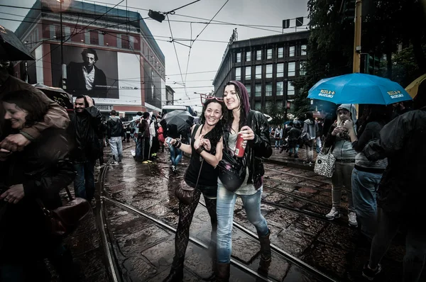 May Day manifestation rave party — Stock Photo, Image