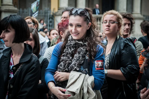 Activistas por los derechos animales protestan — Foto de Stock