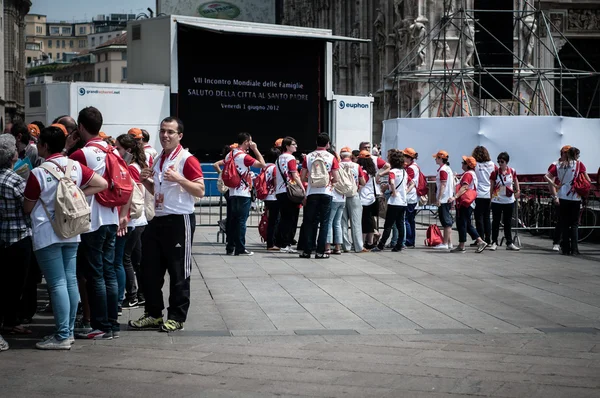 Pope Benedict XVI visits Milan in 2012 — Stock Photo, Image