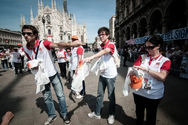 Pope Benedict XVI visits Milan in 2012 — Stock Photo, Image