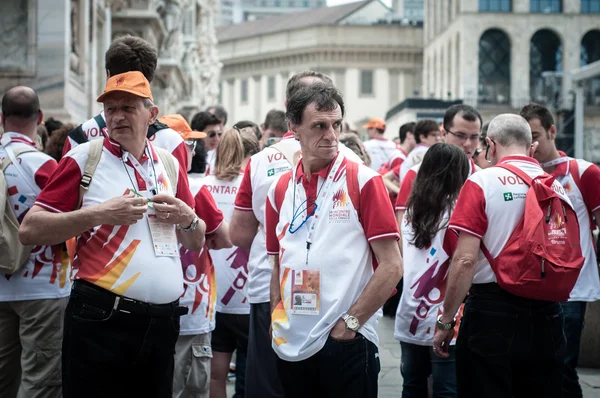 Papa Benedetto XVI visita Milano nel 2012 — Foto Stock