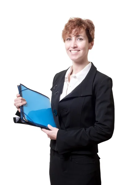 Erfolgreiche Geschäftsfrau mit Aktentasche — Stockfoto