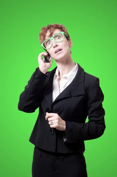 Mulher de negócios chamando pelo telefone — Fotografia de Stock