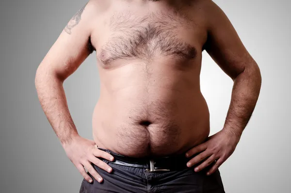 Belly fat man — Stock Photo, Image