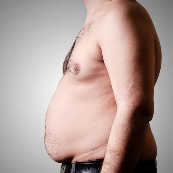 Vientre gordo hombre — Foto de Stock