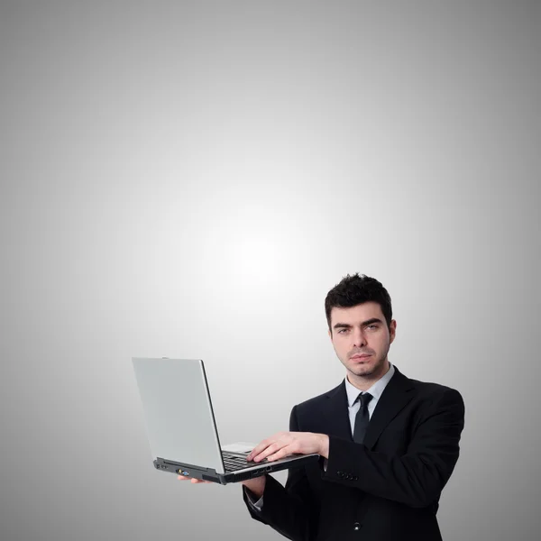 Business man with notebook — Stock Photo, Image