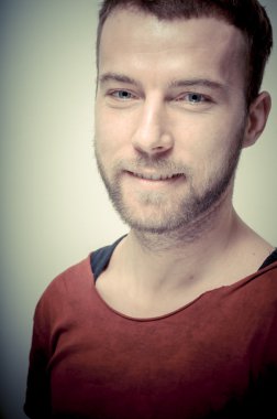 Vintage moda adam portresi