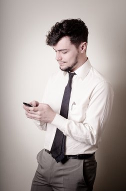 telefon şık iş adamı