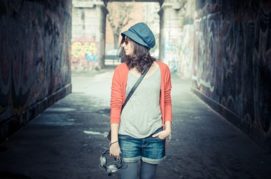 müzik güzel şık kadın