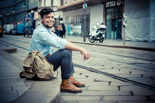 Eleganta mannen på gatan — Stockfoto