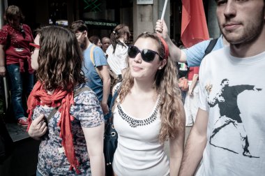 Milano kurtuluş kutlamaları 25 Nisan 2013