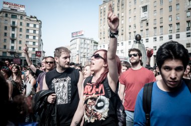 Milano kurtuluş kutlamaları 25 Nisan 2013