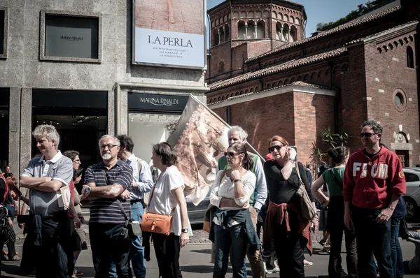 April 25 2013 celebration of liberation in Milan — Stock Photo, Image