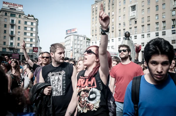 25 Aprile 2013 Celebrazione della liberazione a Milano — Foto Stock