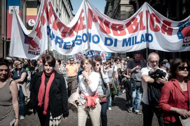 Milano kurtuluş kutlamaları 25 Nisan 2013