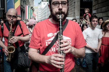 Milano kurtuluş kutlamaları 25 Nisan 2013