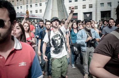 Milano kurtuluş kutlamaları 25 Nisan 2013