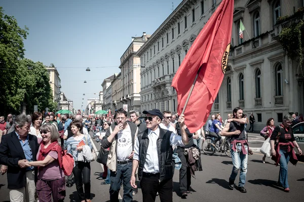 April 25 2013 celebration of liberation in Milan Stock Photo