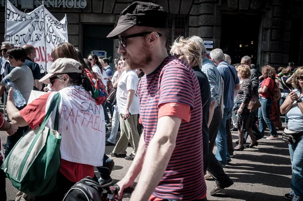 April 25 2013 celebration of liberation in Milan — Stock Photo, Image