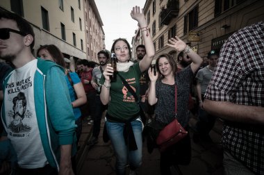 İşçi Bayramı kutlama milan 1 Mayıs 2013