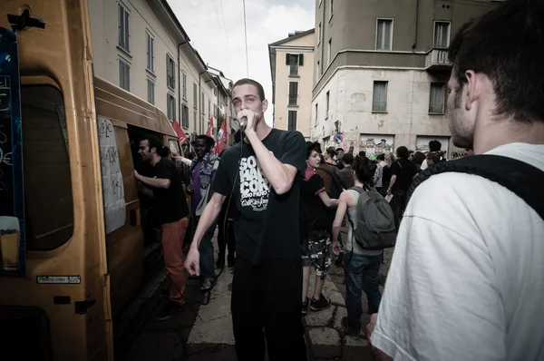 Labor day celebration in Milan May 1, 2013 — Stock Photo, Image