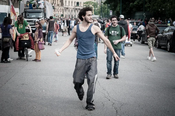 Labor firandet i Milano den 1 maj, 2013 — Stockfoto